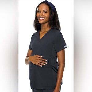 Med Couture Women's Maternity V-Neck Scrub Top XS